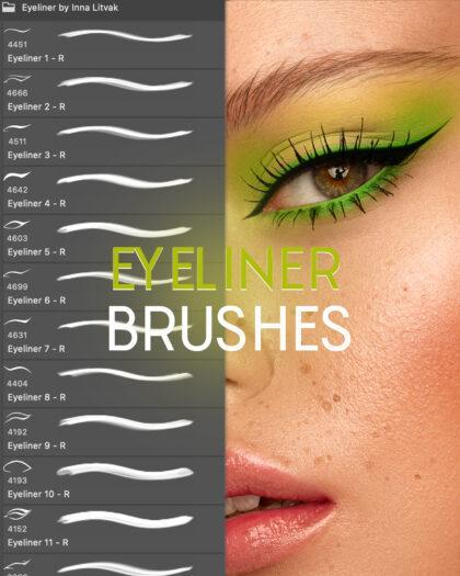 Eyeliner Brushes for Photoshop (Кисти стрелки) + TUTORIAL