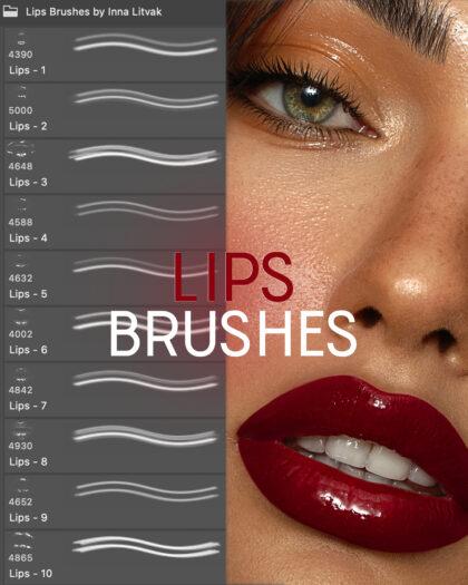 Lips Brushes for Photoshop (Кисти Губы) + TUTORIAL